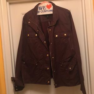 J.Crew Waxed Cotton Utility Jacket - XL TALL